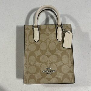 Coach Mini Tote or Crossbody Signature Canvas Like New